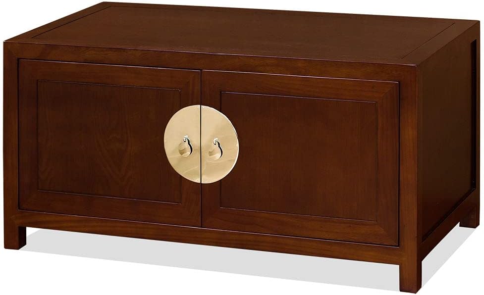 Mahogany Finish Chinese Kang Cabinet U809524