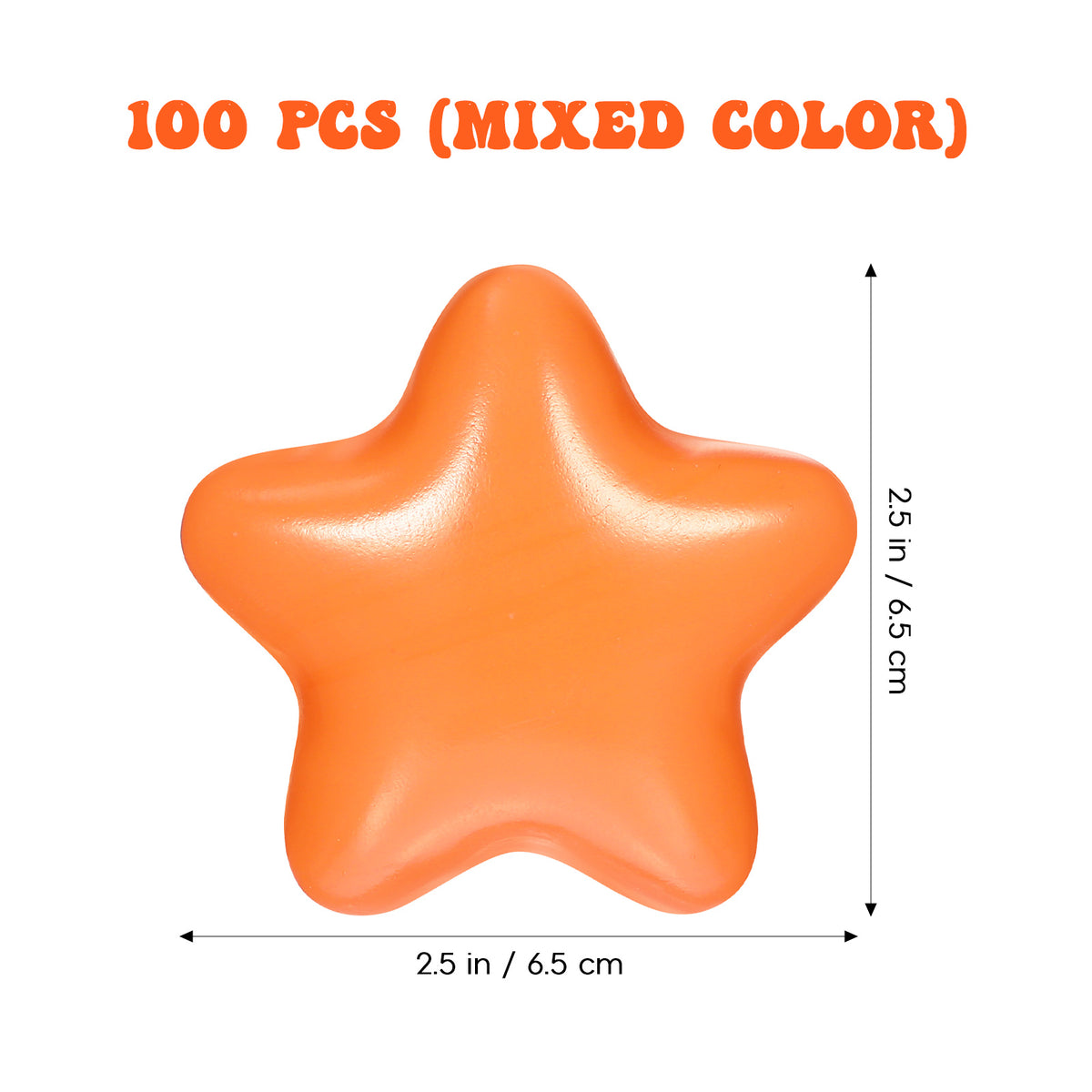 100pcs Star Shaped Ocean Balls Swimming Toys Z933497